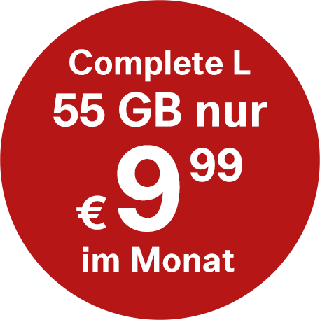 55 GB für nur 9,99 Euro im Monat
