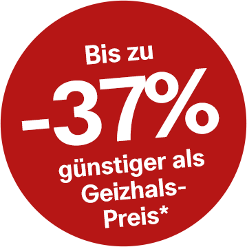 Sparen Sie bis zu -37% gegenüber geizhals.at