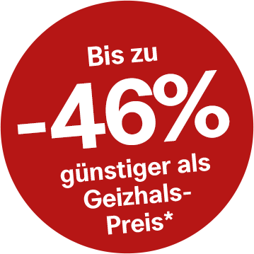 Sparen Sie bis zu -46% gegenüber geizhals.at