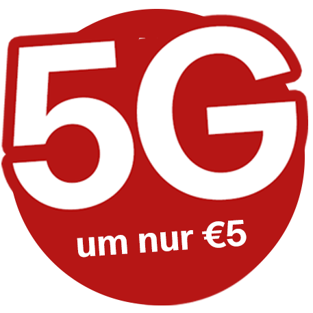 5G schon ab 5 Euro pro Monat für Ihren Tarif