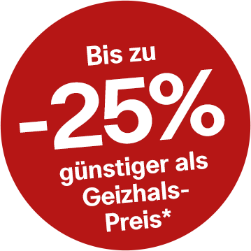 Sparen Sie bis zu -25% gegenüber geizhals.at