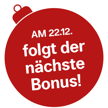 Am 22.12. folgt der nächste yesss! Adventbonus!